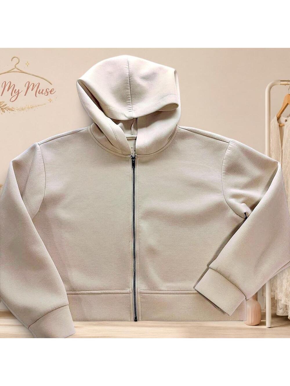 A New Day Women's Cream and Tan Hoody
